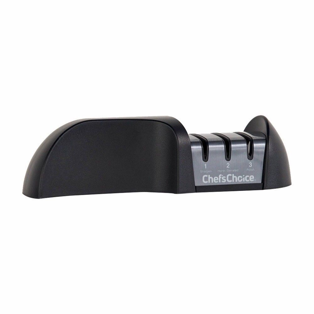 Chef'sChoice G4360 Manual Knife Sharpener Black Metal Kitchen Sharpener New